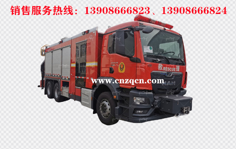 德國曼恩man后雙橋搶險(xiǎn)救援消防車